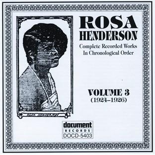 Album cover art for Rosa Henderson Vol. 3 (1924-1926)