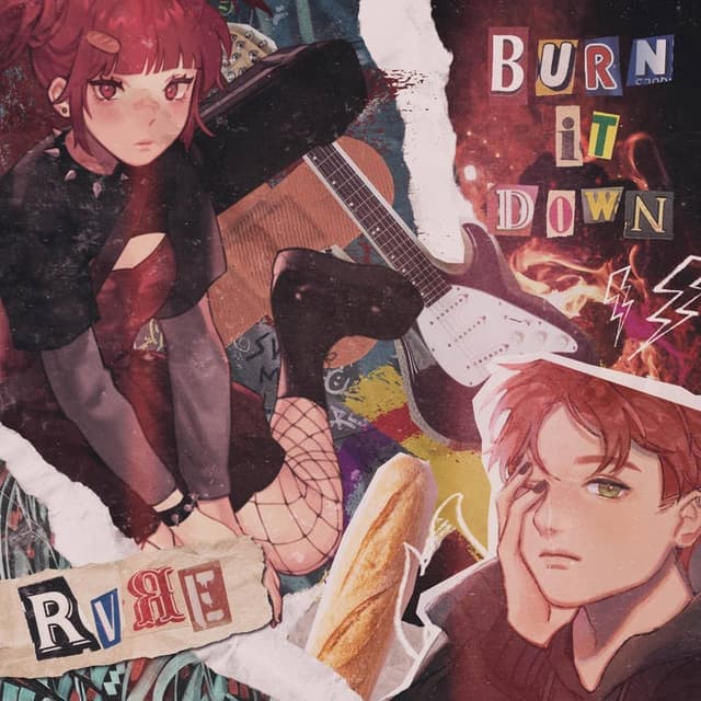 Album cover art for Burn It Down