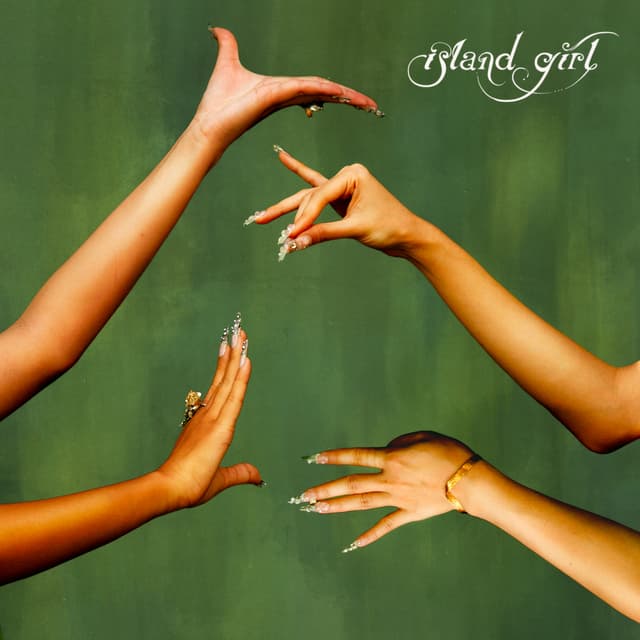 Album cover art for island girl