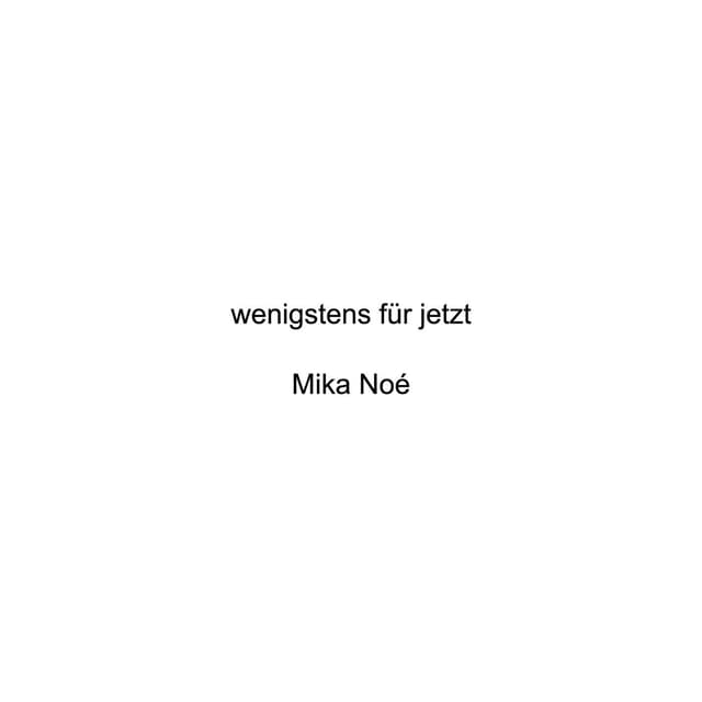 Album cover art for wenigstens für jetzt