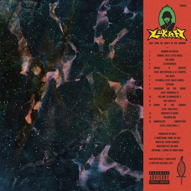 Album cover art for Why Look Up, God’s in the Mirror