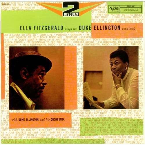 Album cover art for Ella Fitzgerald Sings the Duke Ellington Song Book