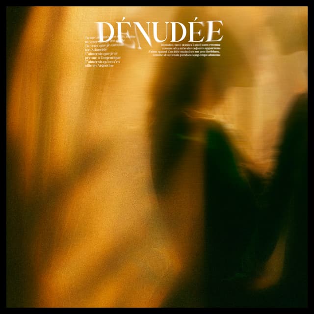 Album cover art for dénudée