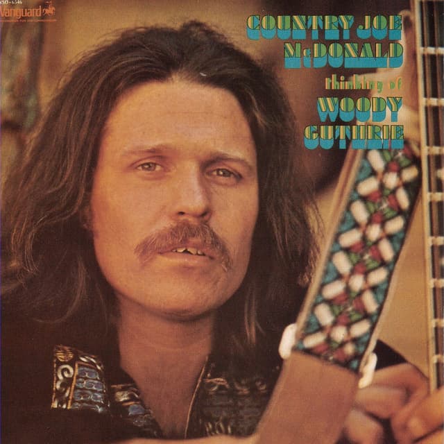 Album cover art for Thinking of Woody Guthrie