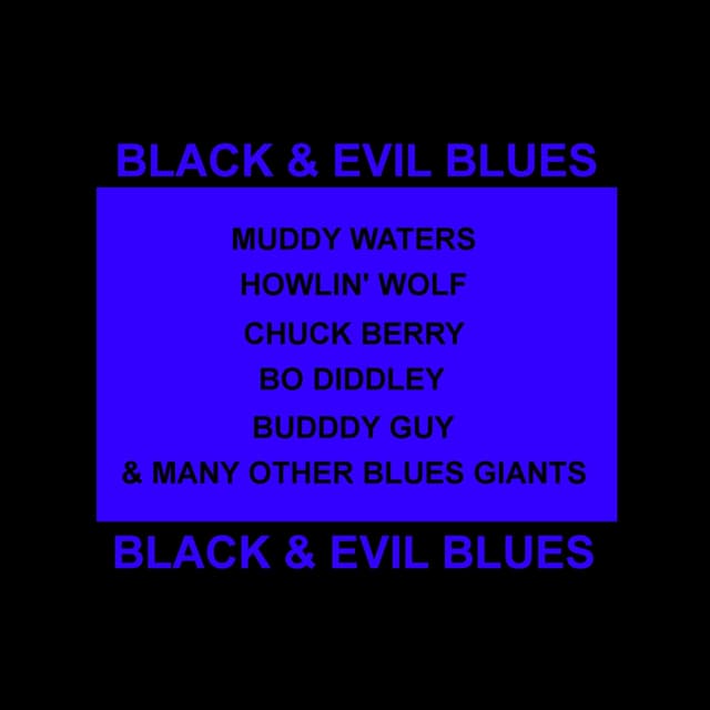 Album cover art for Black & Evil Blues