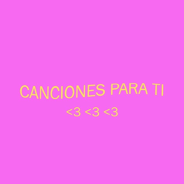 Album cover art for Canciones para ti