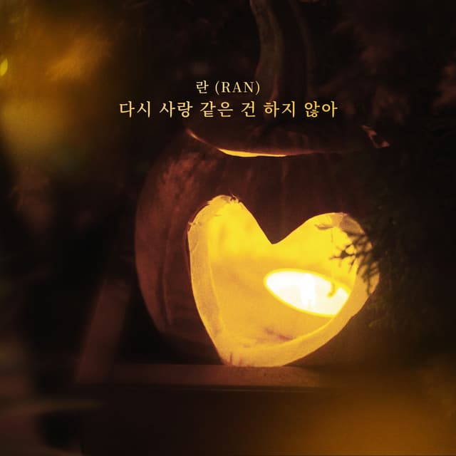 Album cover art for 다시 사랑 같은 건 하지 않아