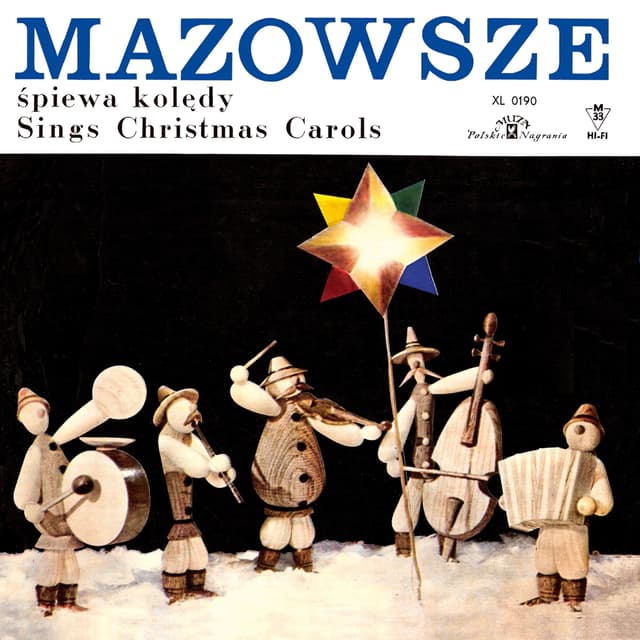 Album cover art for Mazowsze śpiewa kolędy