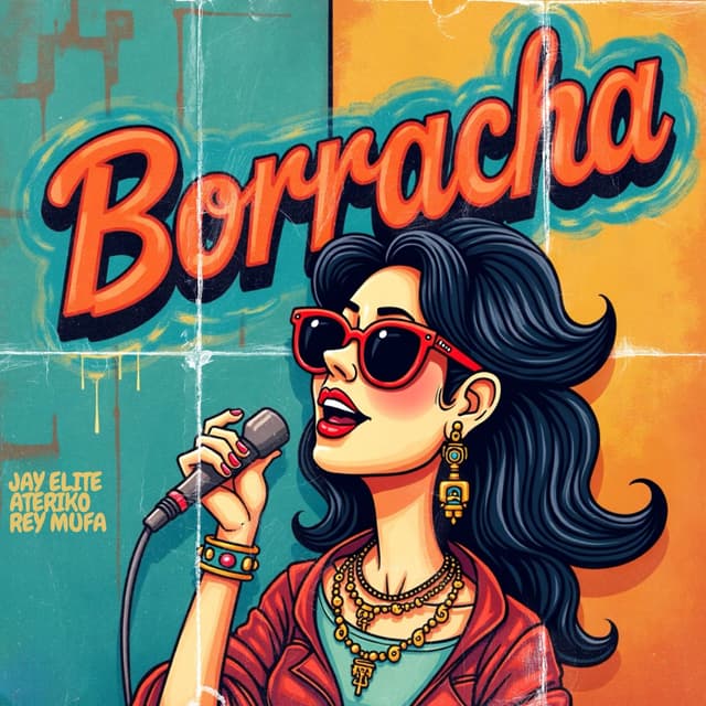 Album cover art for BORRACHA
