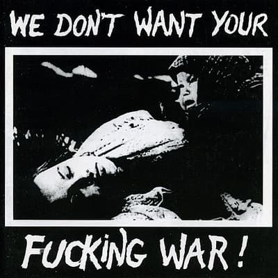 Album cover art for We Don't Want Your Fucking War
