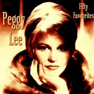 Album cover art for Peggy Lee Fifty Favourites