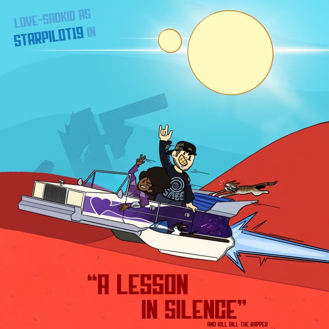 Album cover art for a lesson in silence