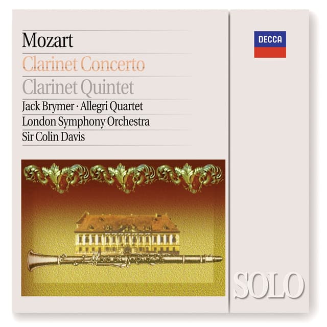Album cover art for Mozart: Clarinet Concerto / Clarinet Quintet