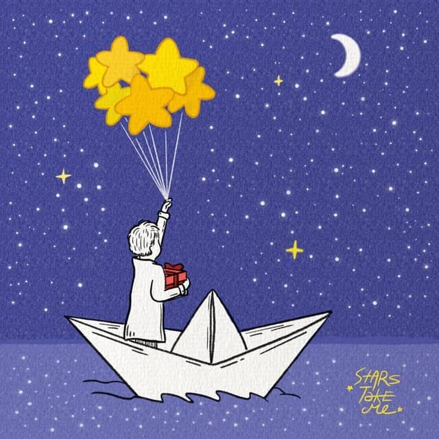 Album cover art for Stars take me