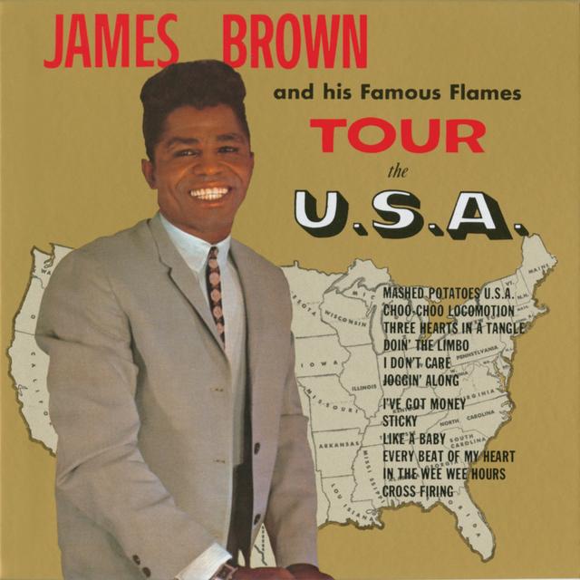 Album cover art for James Brown and His Famous Flames Tour the U.S.A.