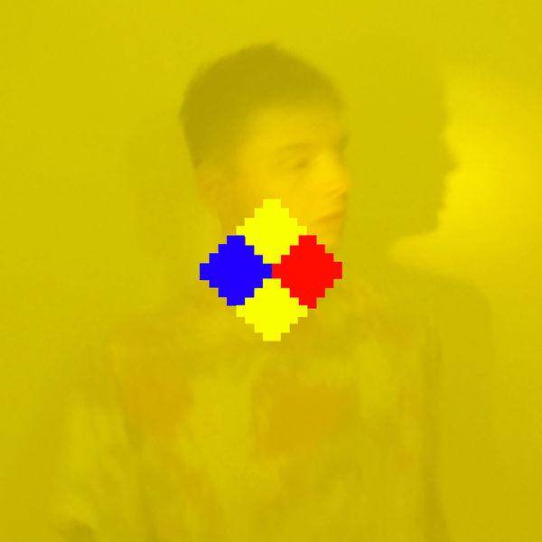 Lyric cover art as blurred background