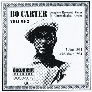 Album cover art for Bo Carter Vol. 2 (1931 - 1934)