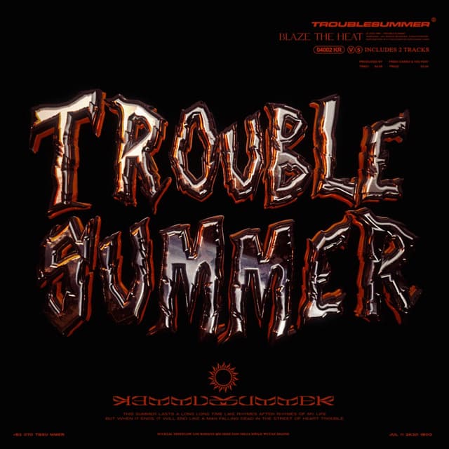 Album cover art for TROUBLE SUMMER