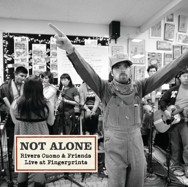 Album cover art for Not Alone : Rivers Cuomo & Friends Live At Fingerprints