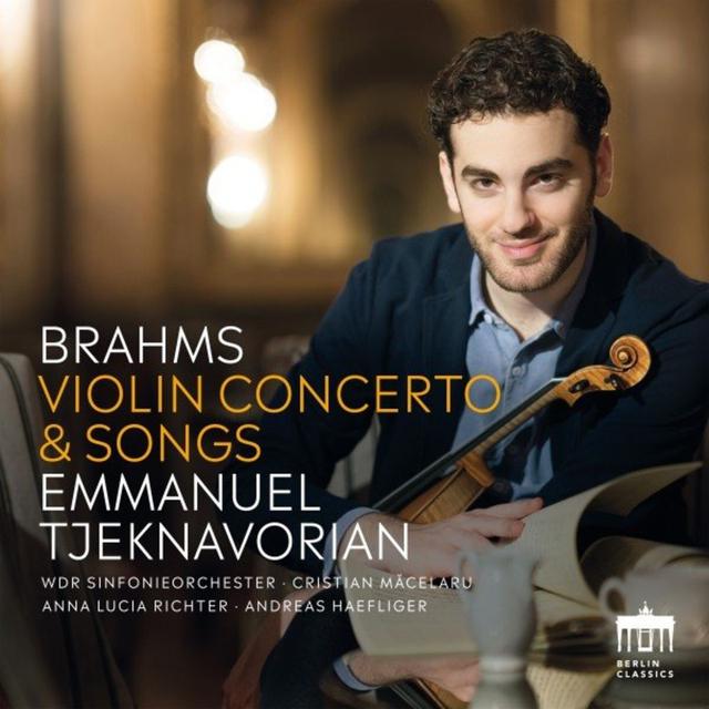 Album cover art for Brahms: Violin Concerto & Songs