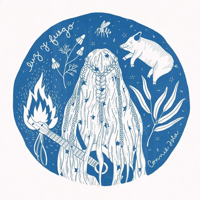 Album cover art for Luz y fuego