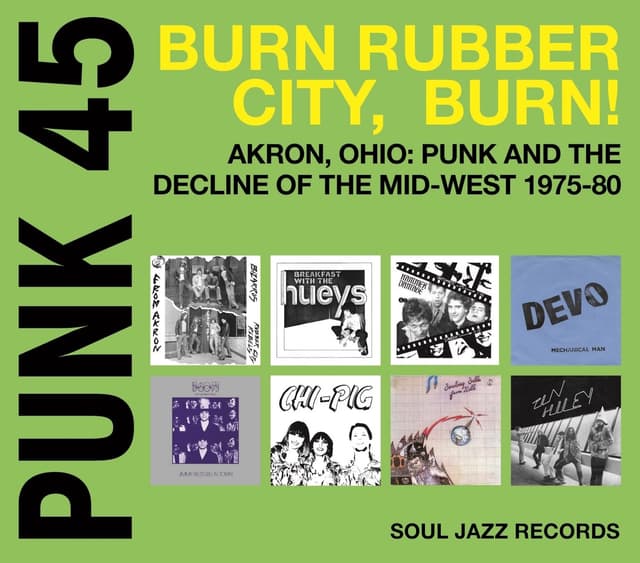 Album cover art for Punk 45 : Burn Rubber City, Burn !