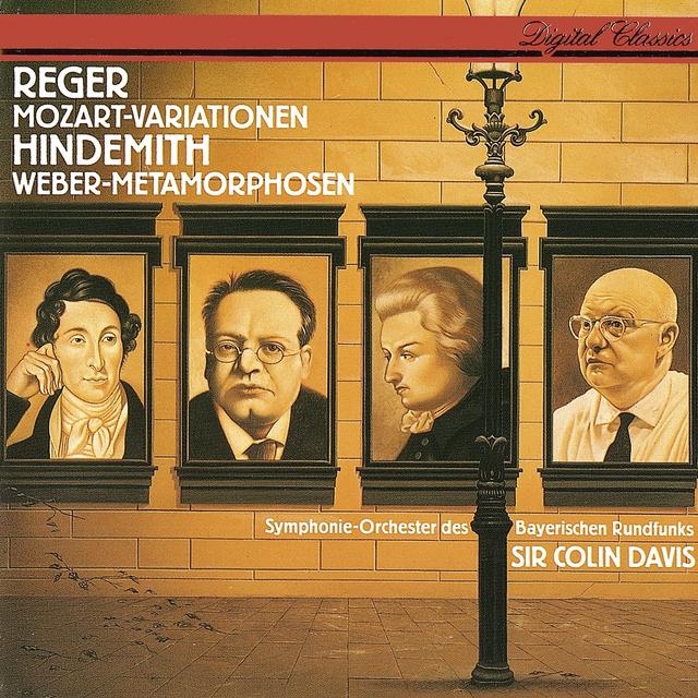 Album cover art for Reger: Mozart Variationen - Hindemith : Weber-Metamorphosen